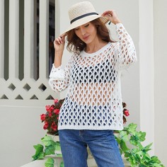 Накидка вязаная крючком без бикини Shein