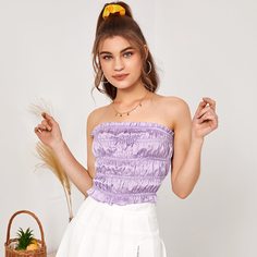 Атласный топ Shein