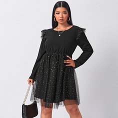 Сетчатое платье размера плюс Shein