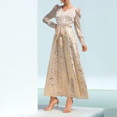 на молнии Пейсли Очаровательный Платье Shein