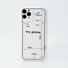 Чехол для телефона с текстовым рисунком Shein