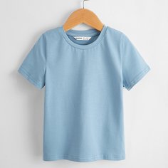 Футболка с круглым вырезом для мальчиков Shein