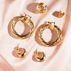 Круглые серьги 3 пары Shein