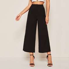 Однотонные широкие брюки Shein