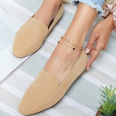 Балетки из искусственного нубука Shein