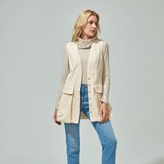 Жилет с карманом Shein