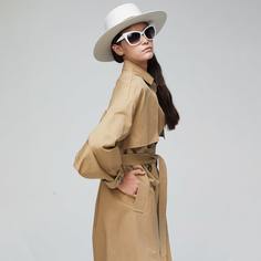 с поясом Одноцветный Повседневный Куртка Shein