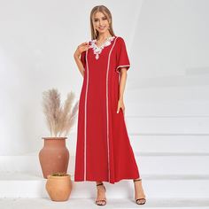 Платье с кружевной отделкой без пояса Shein