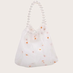 Сетчатая сумка-сэтчел с вышивкой Shein