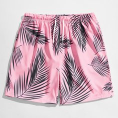 на кулиске Тропический Отпуск Мужские шорты Shein