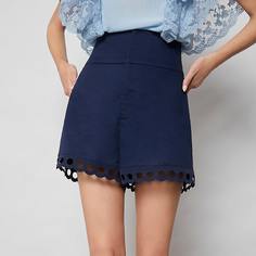Шорты с вырезом Shein