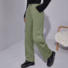 Вельветовые брюки с карманом Shein