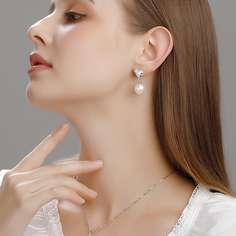 Серьги-подвески с искусственным жемчугом Shein