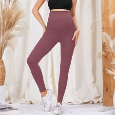 Простые спортивные леггинсы для беременных с карманом для мобильного телефона Shein