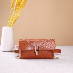 Поясная сумка с тиснением под крокодила Shein