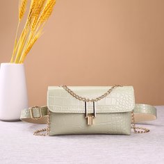 Поясная сумка с тиснением под крокодила Shein