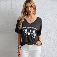 Объект Повседневный Футболки Shein