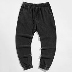 Мужские однотонные брюки с карманом Shein