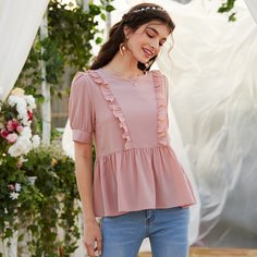 Блуза с оборками Shein