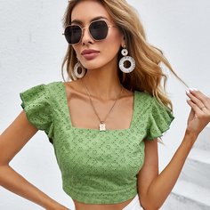 Топ с узлом сзади Shein