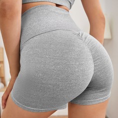 Однотонные спортивные шорты Shein