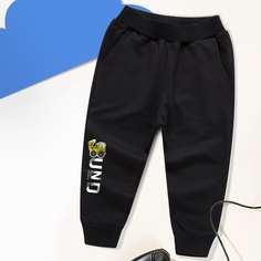 Спортивные брюки с оригинальным принтом для мальчиков Shein