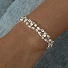 Браслет со стразами Shein