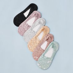 Сетчатые носки с сердечным узором 6 пар Shein