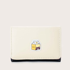 Кошелек с мультипликационным декором и слотом для карт Shein