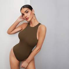 Однотонное боди Shein