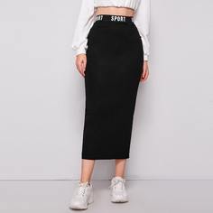 буква Спортивный Юбки Shein