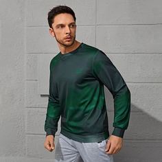 Спортивный Мужские Спортивные Свитшоты Shein