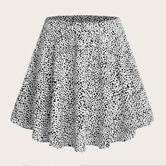 Расклешенная юбка с принтом Shein