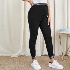 Джоггеры с эластичной талией для беременных Shein