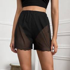 Однотонные шорты Shein