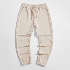 Мужские однотонные брюки с карманом Shein