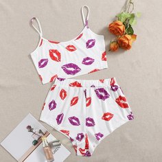 Принт милый Пижама Shein