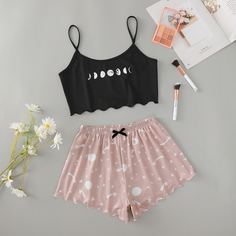 Пижама с принтом галактики Shein