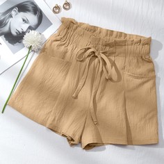 Однотонные шорты на кулиске Shein