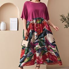 Платье с графическим принтом размера плюс Shein