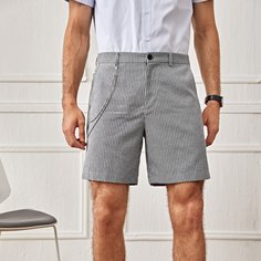 Пугавица Полосатый Институтский Мужские шорты Shein