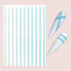 1 лист наклейка для ногтей в полоску Shein