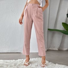 Клетчатый Повседневный Брюки Shein