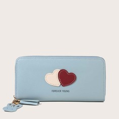 Длинный кошелек с узором сердечка Shein
