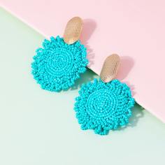 Круглые серьги из бусин Shein