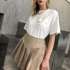 Футболка с карманом Shein