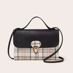 Сумка-сэтчел в клетку Shein