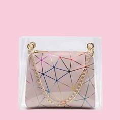 Двойная сумка с геометрическим рисунком Shein