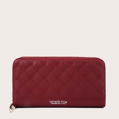 Стеганый длинный кошелек с вышивкой короны Shein