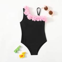 Слитный купальник с аппликацией для девочек Shein